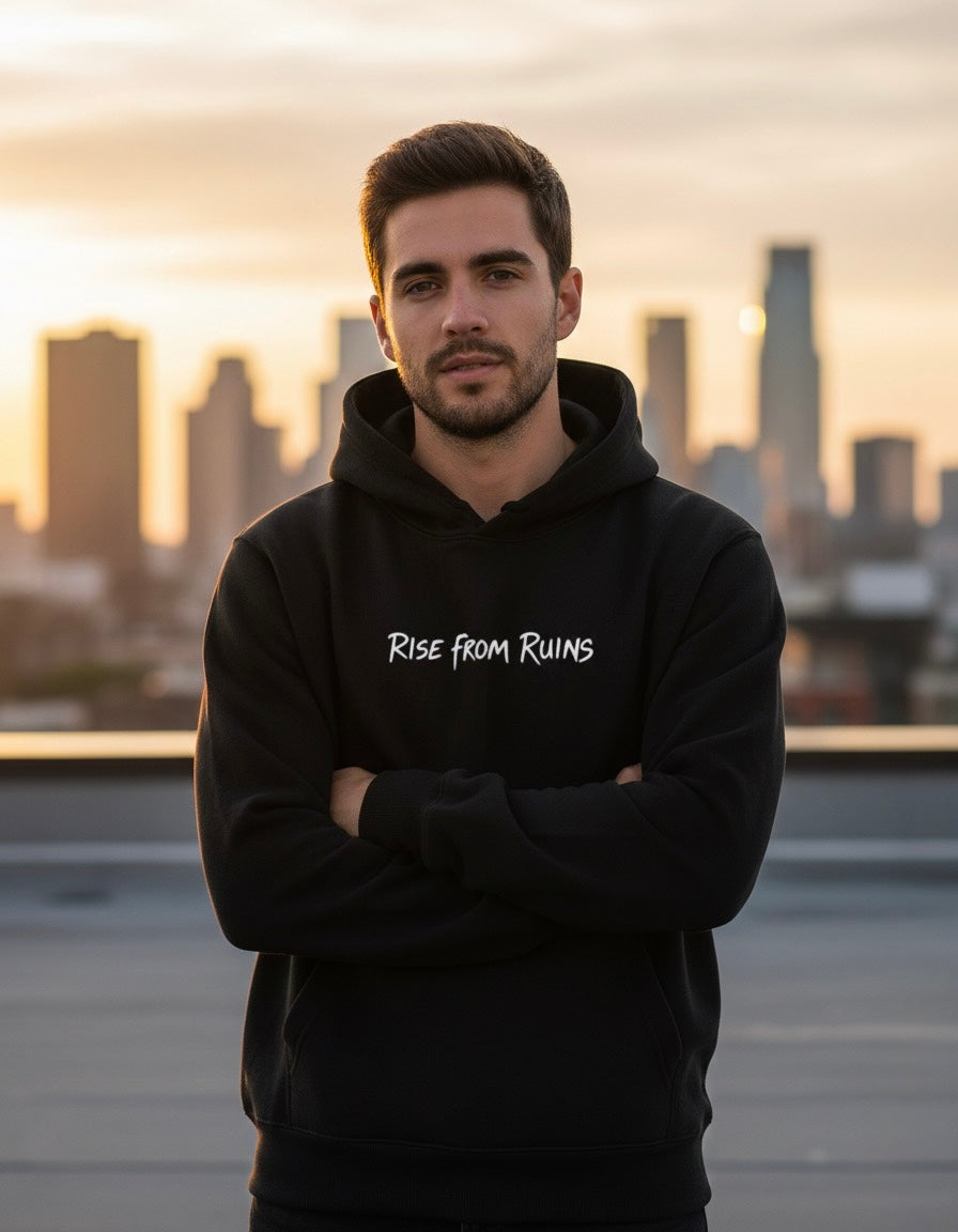 RUINS SCRIPT HOODIE